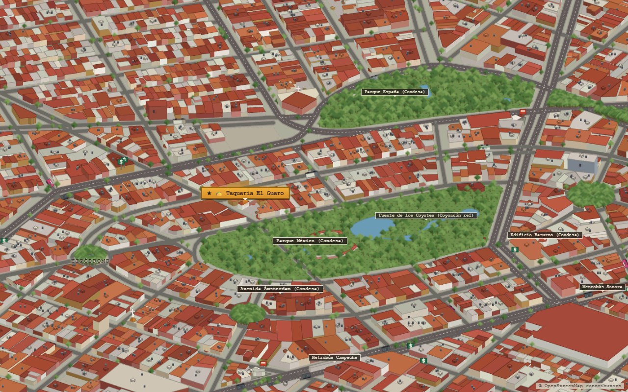 La Condesa: el óvalo de la avenida Ámsterdam sigue la pista del antiguo hipódromo.